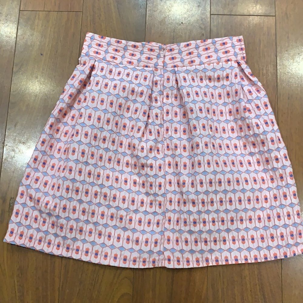 Blue Rain Pink, Coral & Blue Printed Skirt Small - Picture 3 of 4